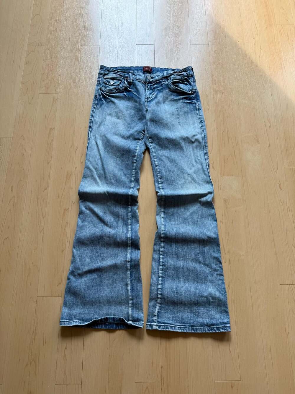 Underground Soul Y2K Low Rise Flare Light Wash Denim Jeans Size 9